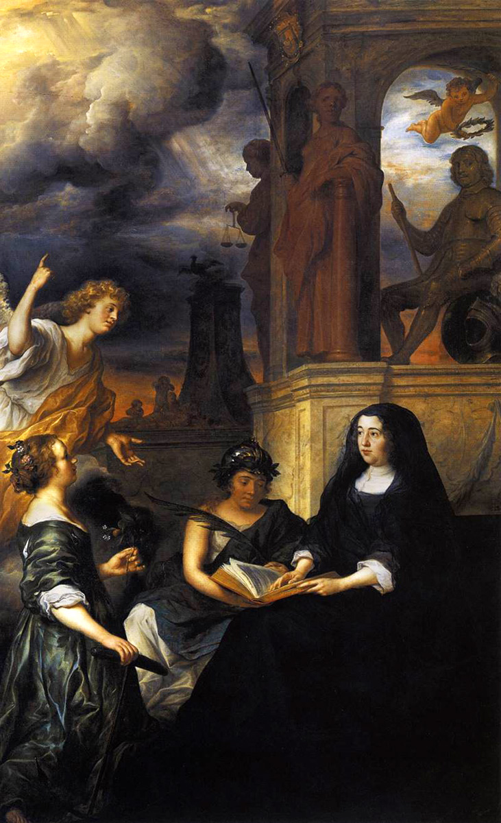 hope comes to amalia van solms at the tomb of frederik hendrik